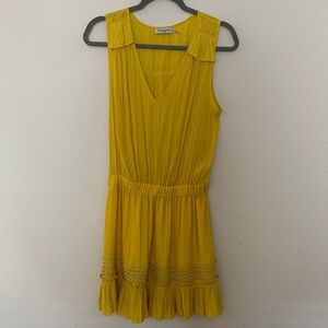 Ramy Brook Golden Sleeveless Mini Dress Size M